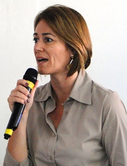 Ana Paula Cantelmo Luz durante sua fala na posse.