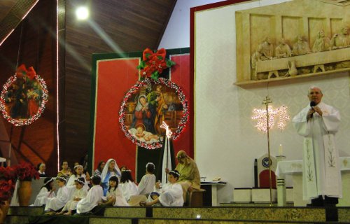 Monsenhor Gafá faz homilia durante missa de Natal