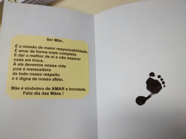 As mães da UTI Neonatal receberam um cartão