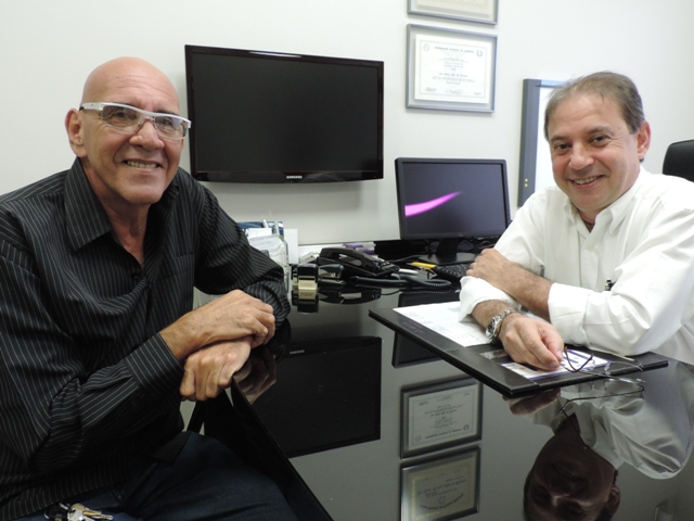 Kleber Oliveira em retorno com dr. Adas